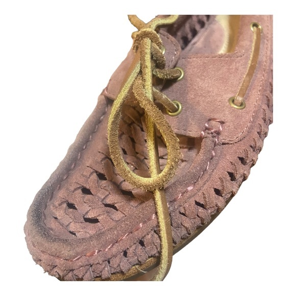 Frye Quincy woven Boat 7M mauve - Picture 6 of 10